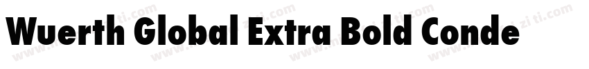 Wuerth Global Extra Bold Conden字体转换